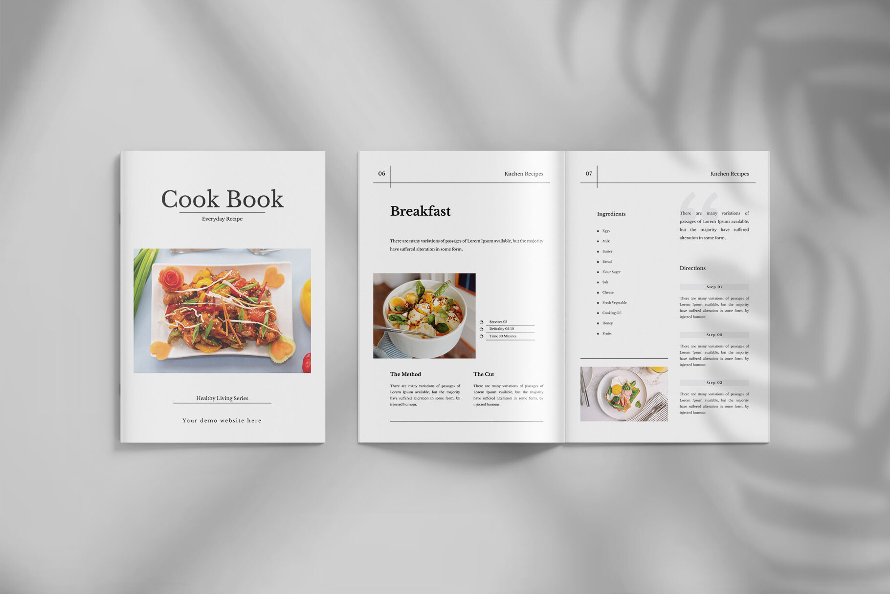 Cookbook Recipe Book Design Template