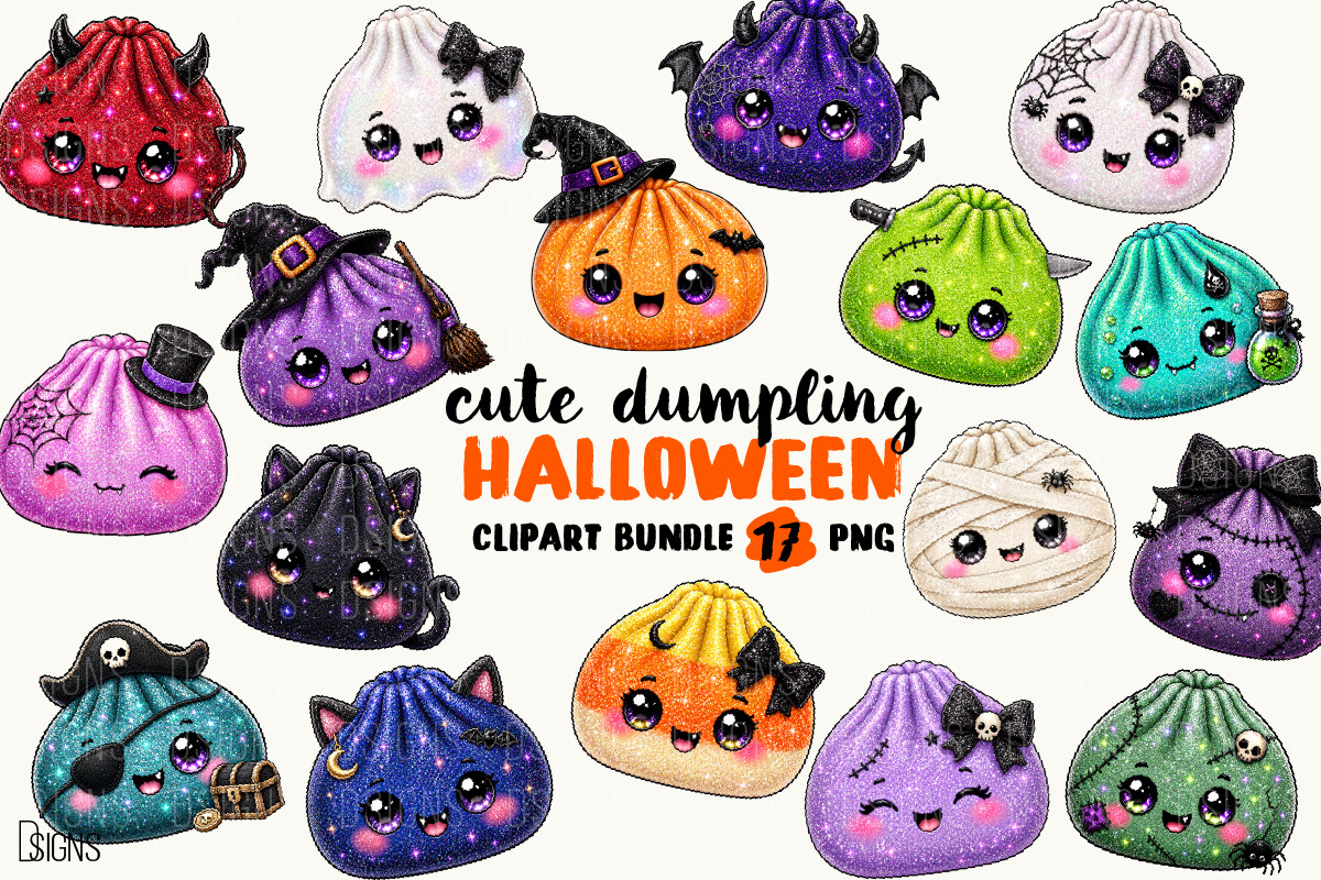 Cute Halloween Kawaii Dumpling Bundle