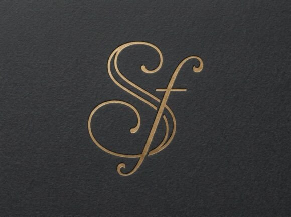Delicate SF Fine-Line Monogram Logo