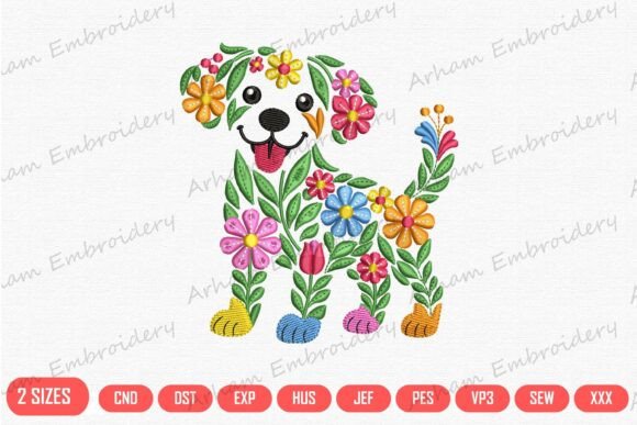 Floral Dog