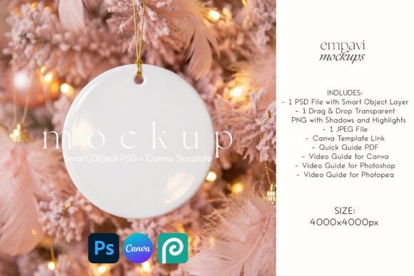 Holiday Ornament Mockup