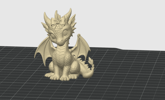 Kawaii Baby Dragon Figurine STL | Cute 3D Print Model - Image 3