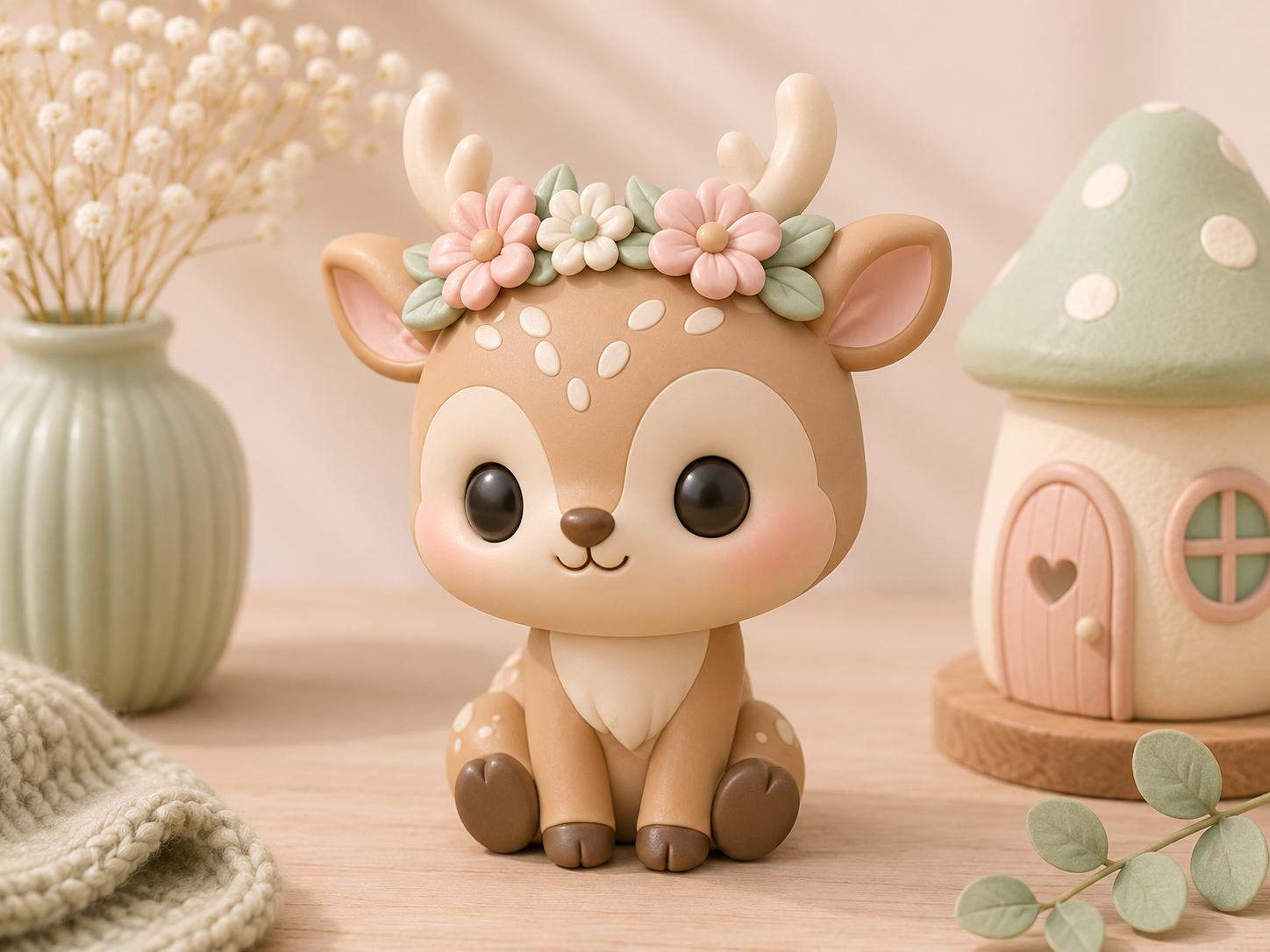 Kawaii Baby Reindeer Figurine STL | Cute 3D Print Model - Image 6