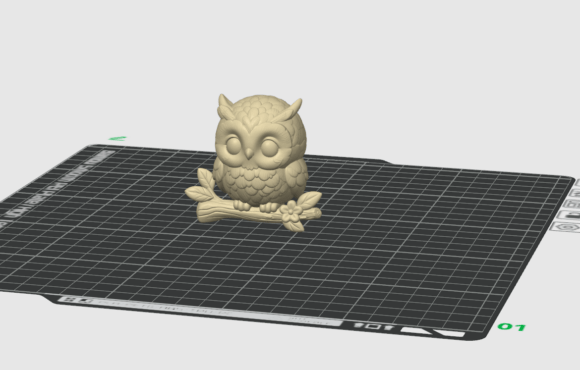 Kawaii Owl Figurine STL | Cute Baby Owl 3D Print Model - Image 3