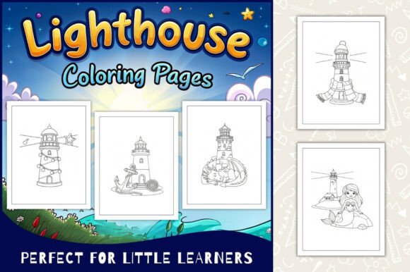 Lighthouse Coloring Pages for Kids