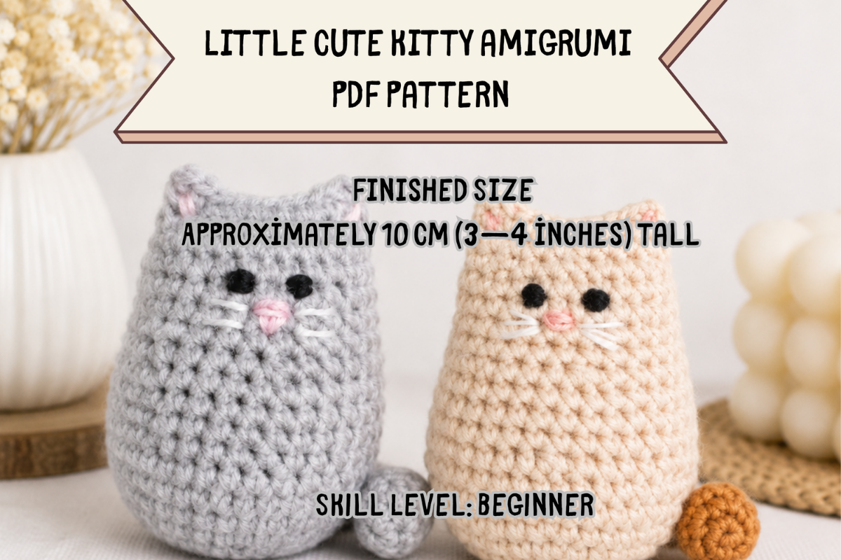 Little Cute Kitty Amigrumi Pattern