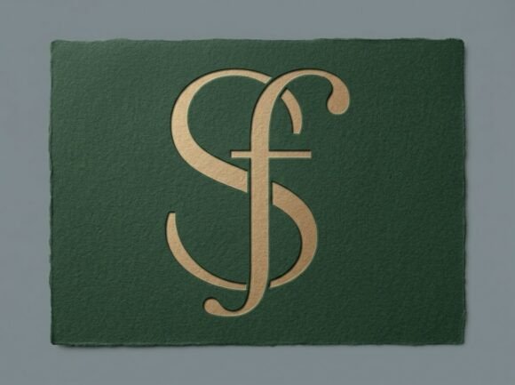 Modern SF Interlocked Monogram Logo