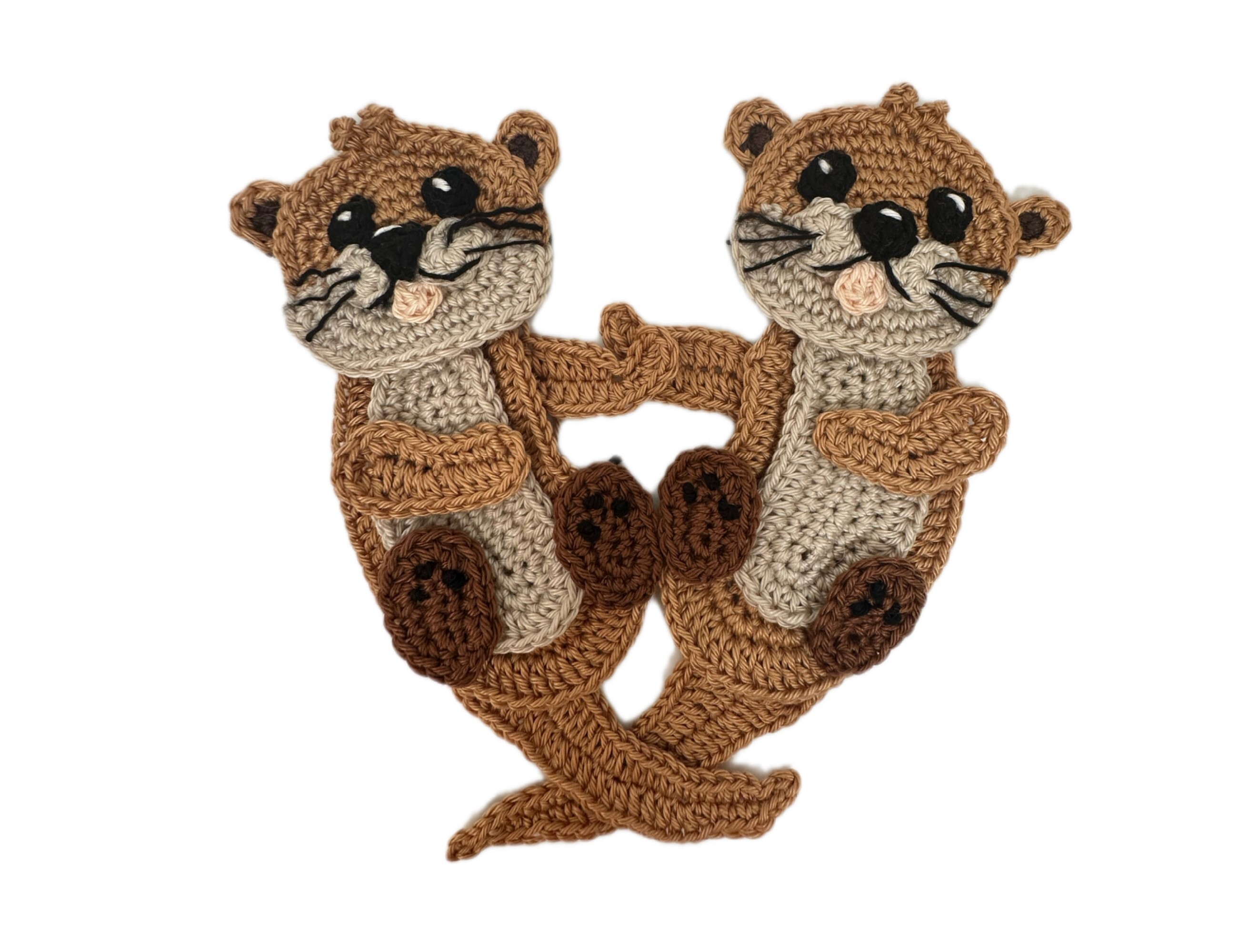 Otter Double Crochet Applique Pattern