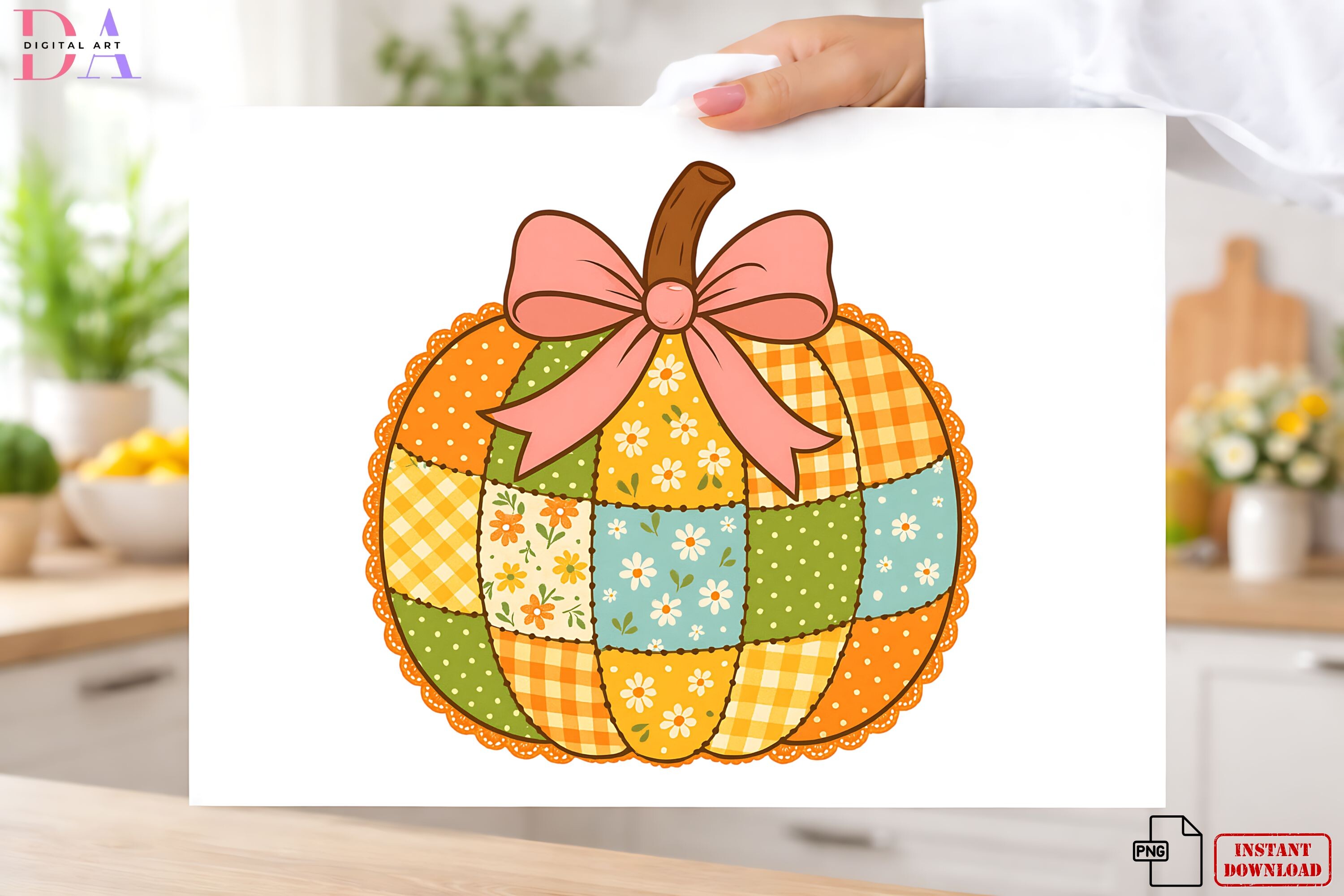 Patchwork Pumpkin Png Shirt