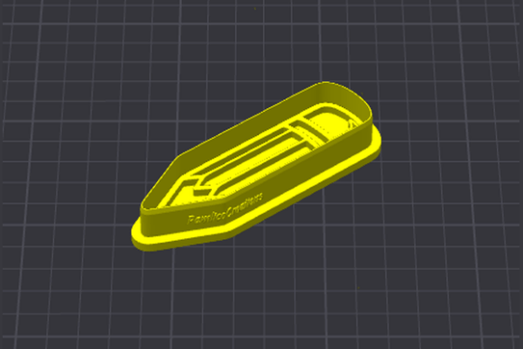 Pencil Cookie Cutter STL - Digital 3D Print File for Baking & Crafts - Image 2