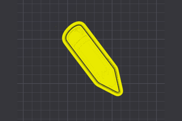 Pencil Cookie Cutter STL - Digital 3D Print File for Baking & Crafts - Image 3
