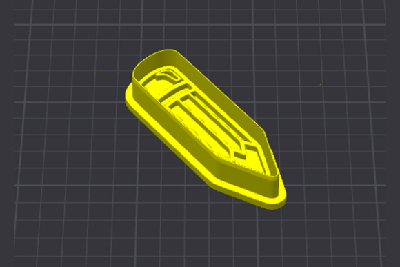 Pencil Cookie Cutter STL - Digital 3D Print File for Baking & Crafts - Image 4