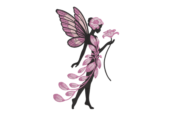 Pink Fairy with Wings