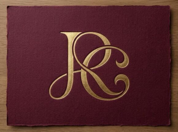 Refined RC Serif Monogram Logo