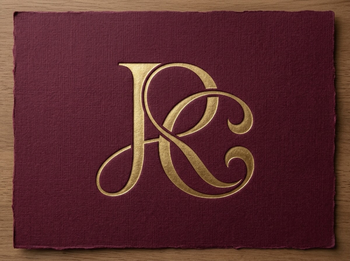 Refined RC Serif Monogram Logo