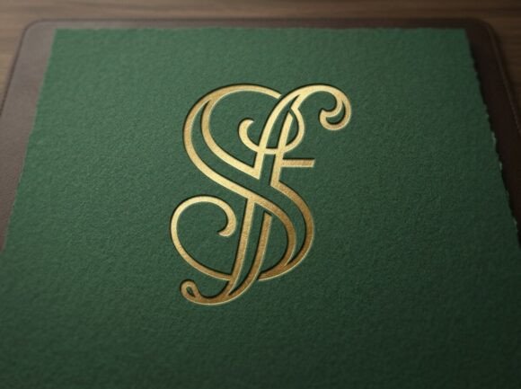 Refined SF Curved-Line Monogram Logo
