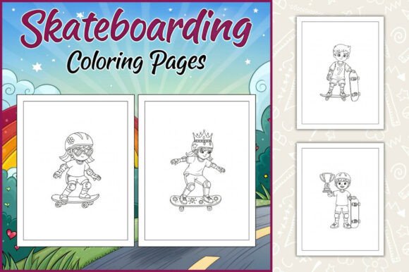 Skateboarding Coloring Pages for Kids