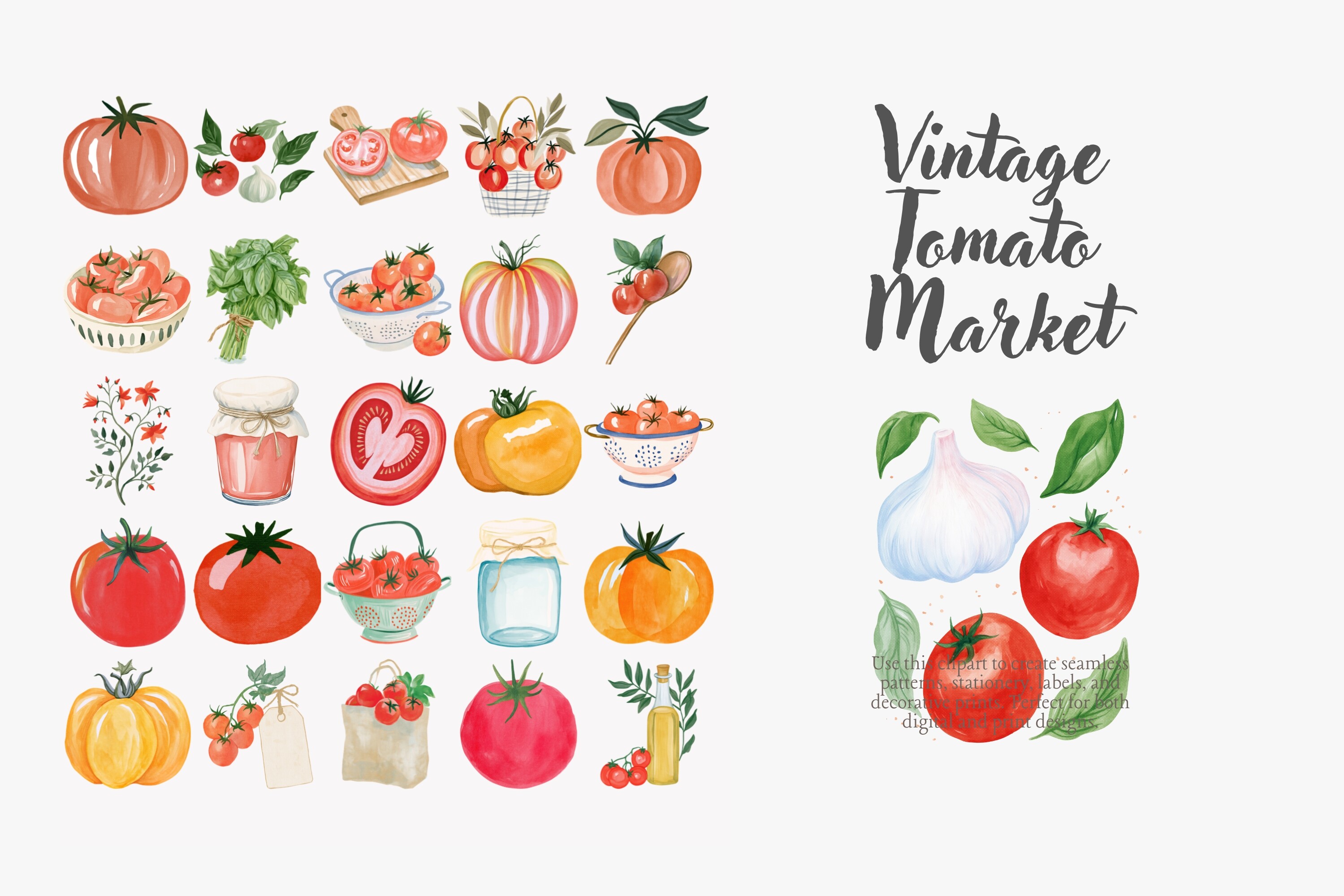 Vintage Tomato Market Set - photo 3