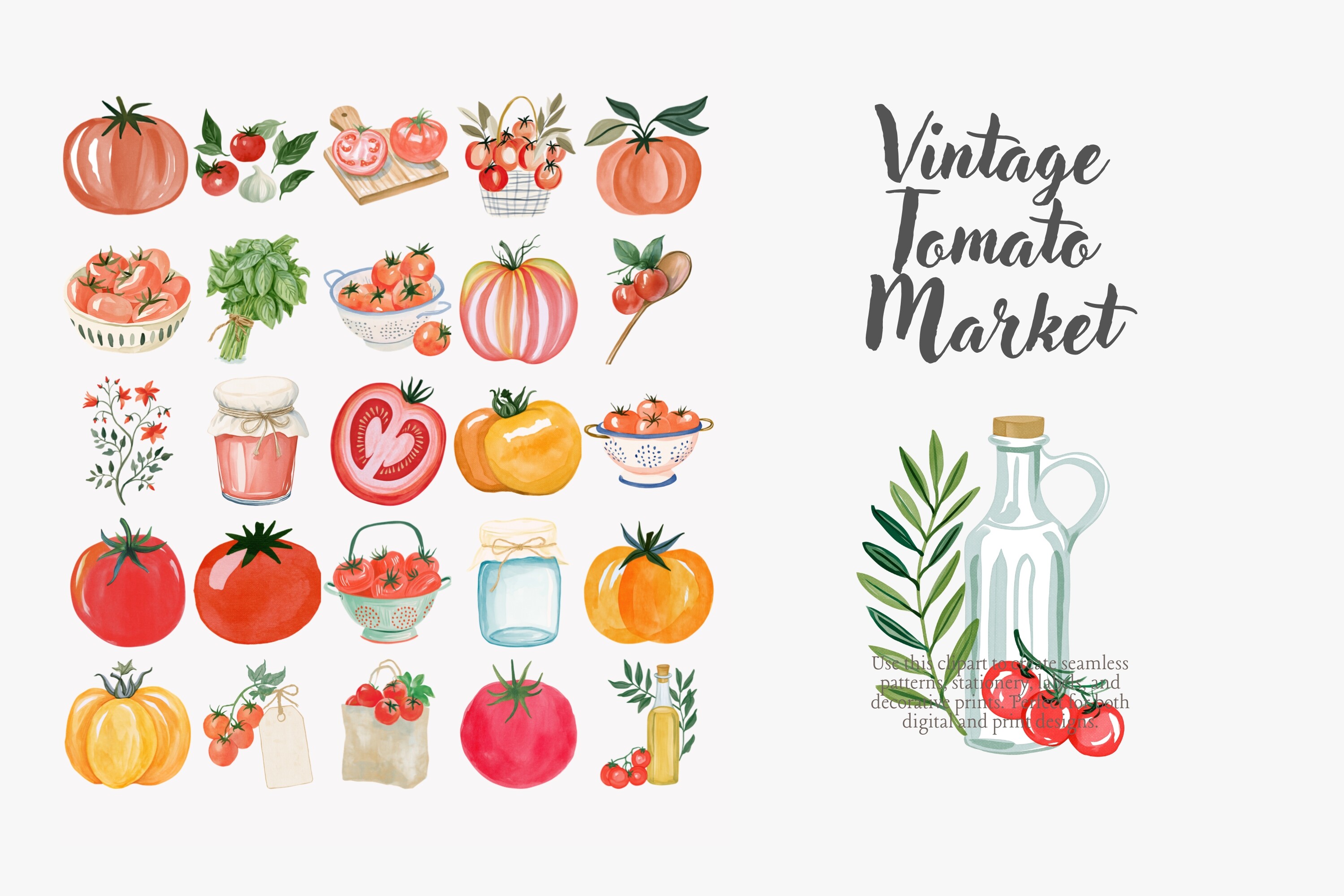 Vintage Tomato Market Set - photo 4