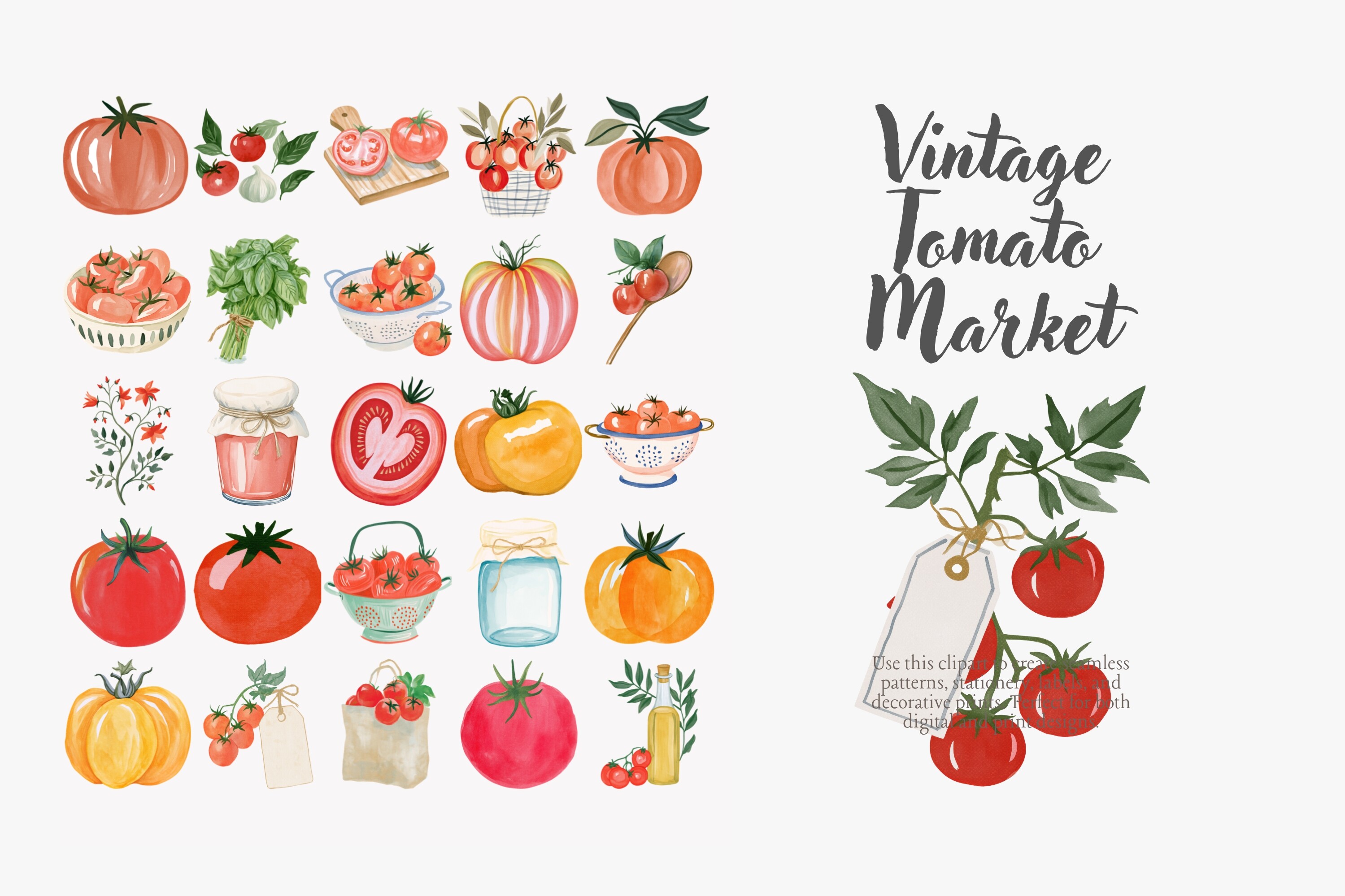Vintage Tomato Market Set - photo 5