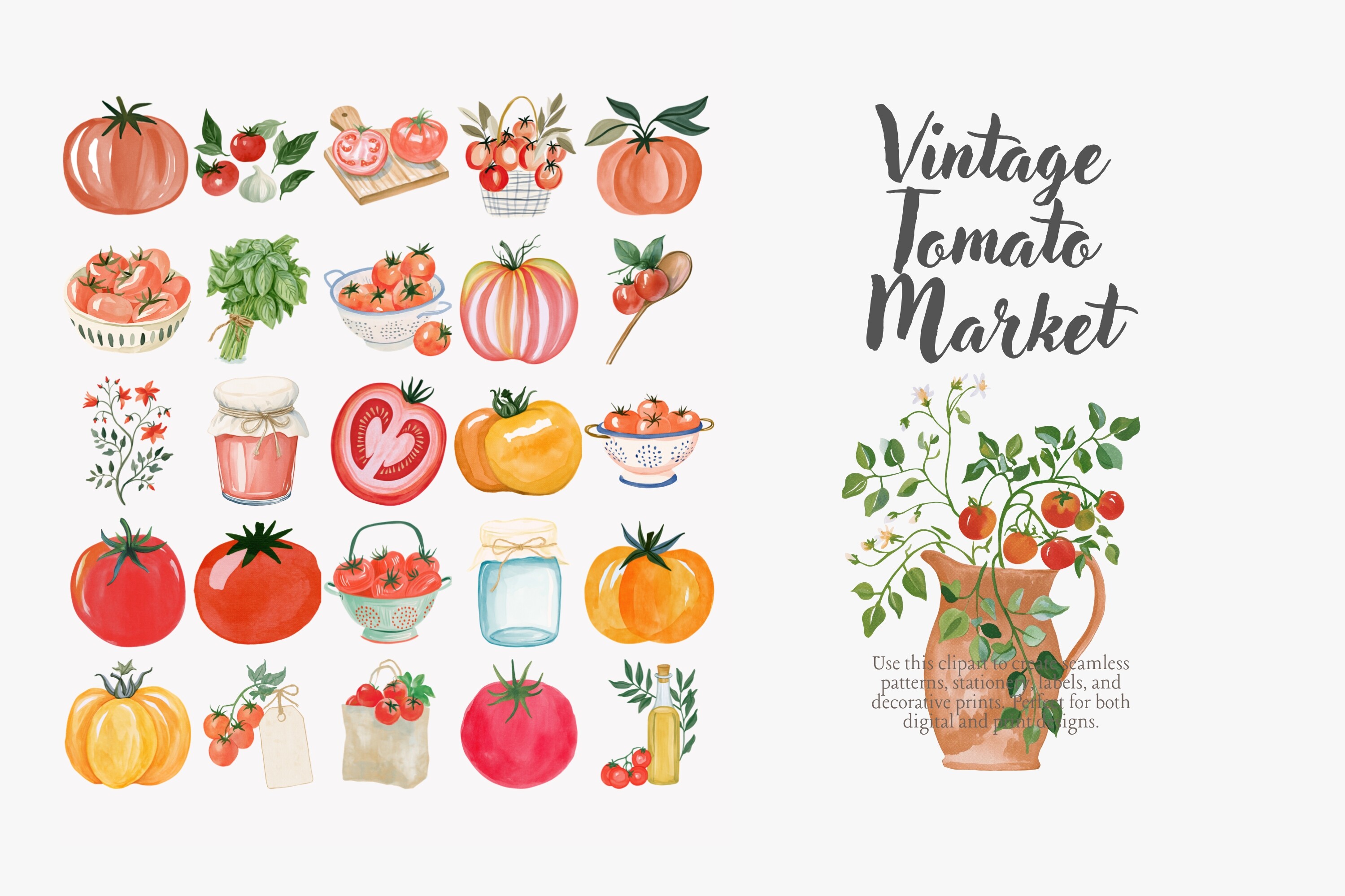 Vintage Tomato Market Set - photo 6