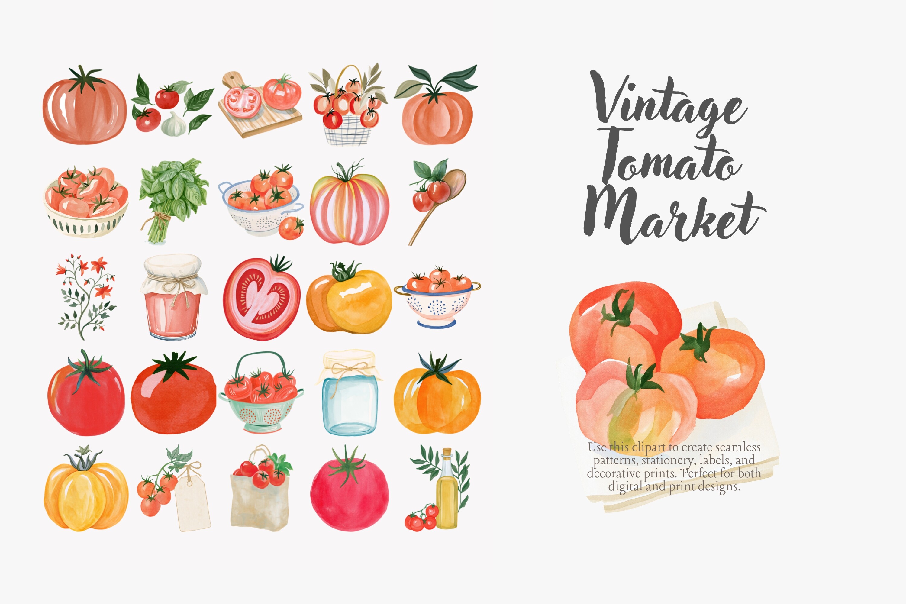 Vintage Tomato Market Set - photo 7