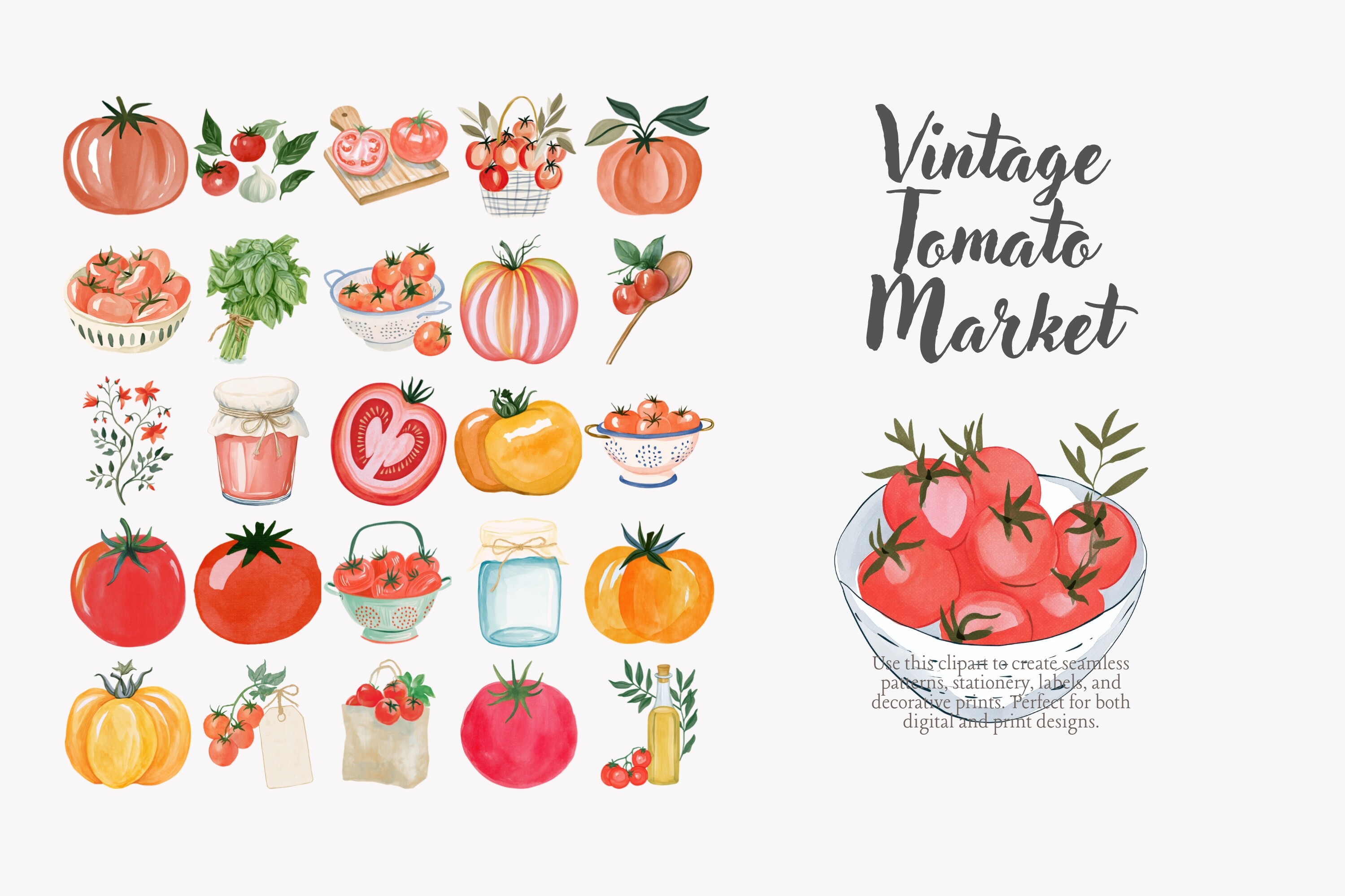 Vintage Tomato Market Set - photo 8