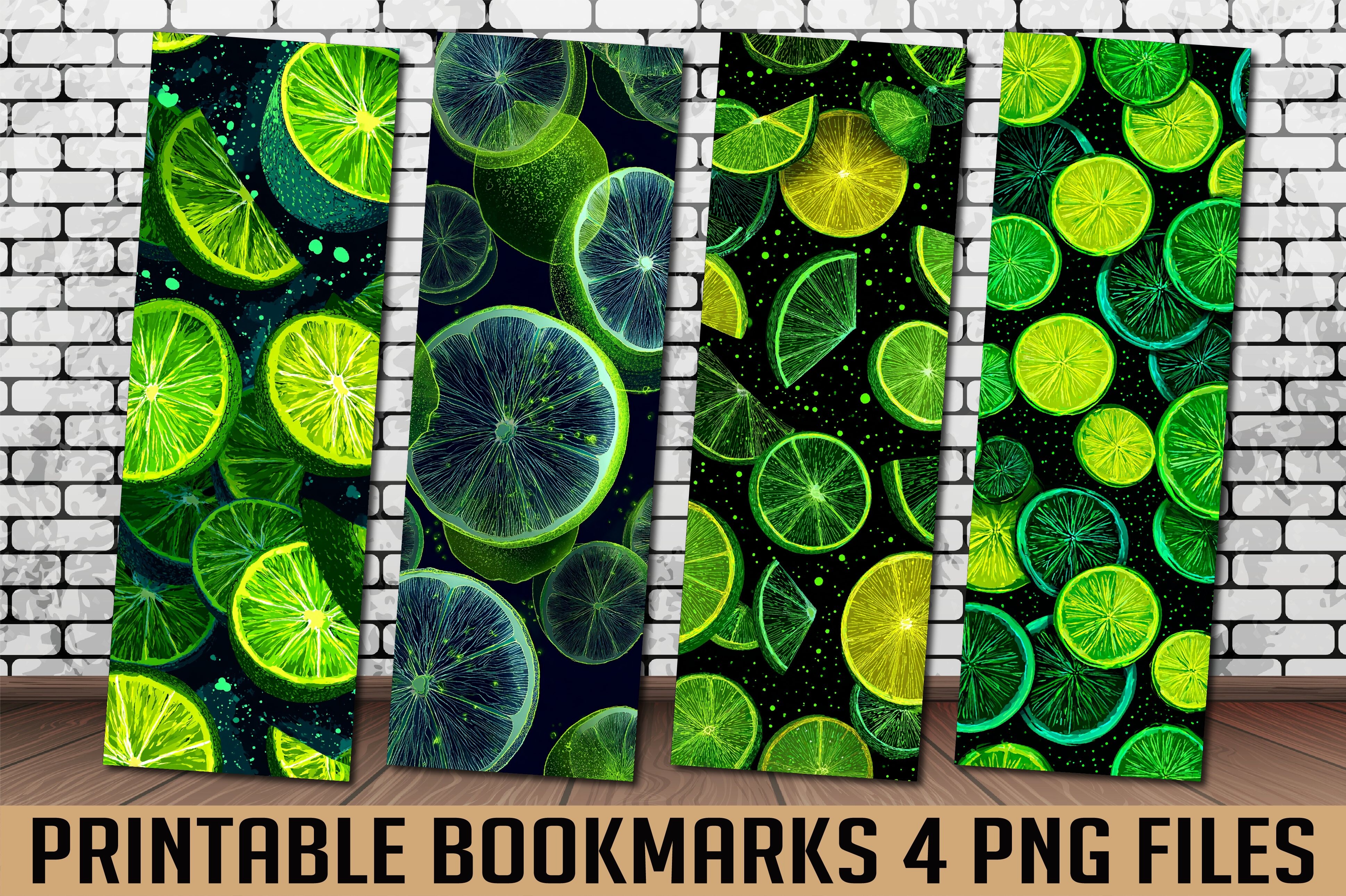 Citrus Green Dark Lime Citrus Bookmark