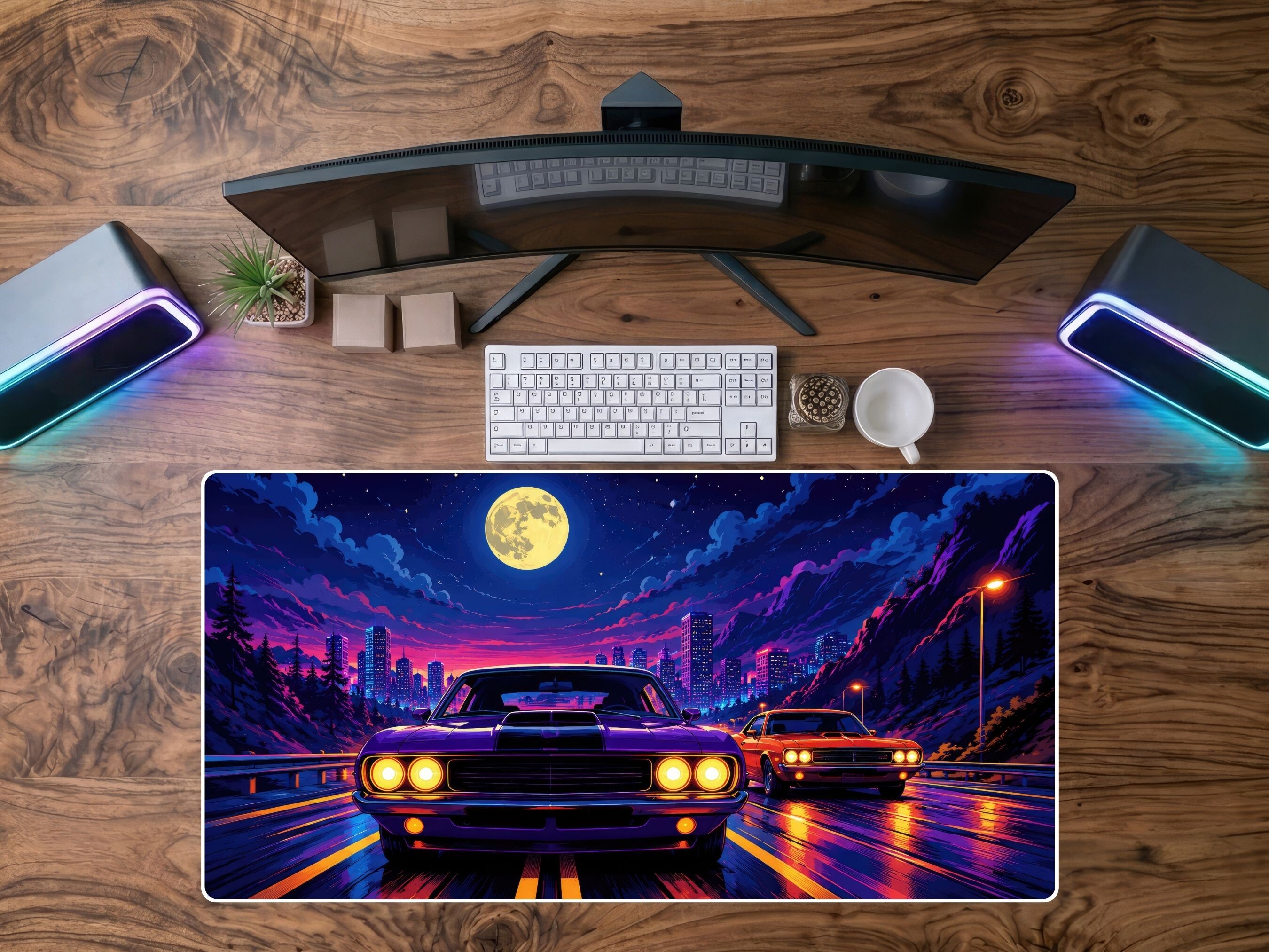 Classic Cars Desk Mat PNG