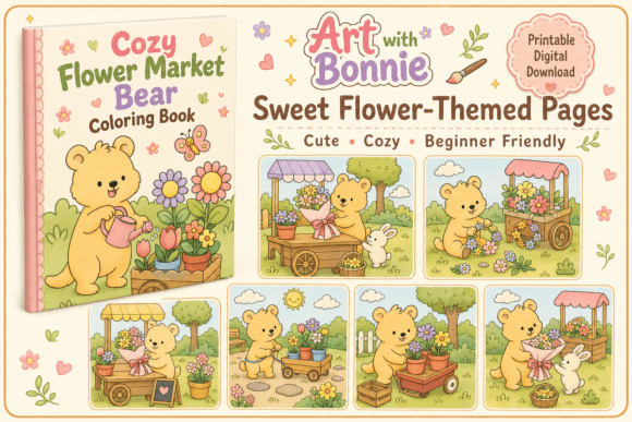 Cozy Bear Coloring Pages PDF