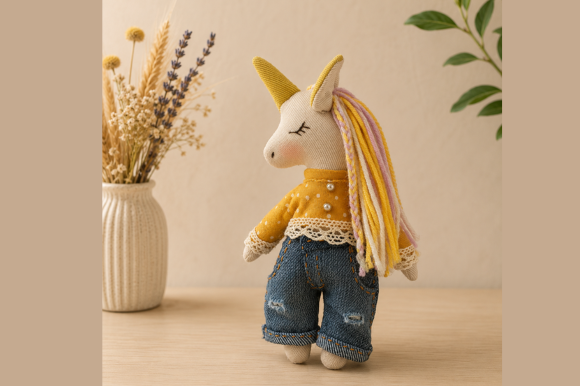 🦄 Cozy Unicorn Sewing Pattern PDF