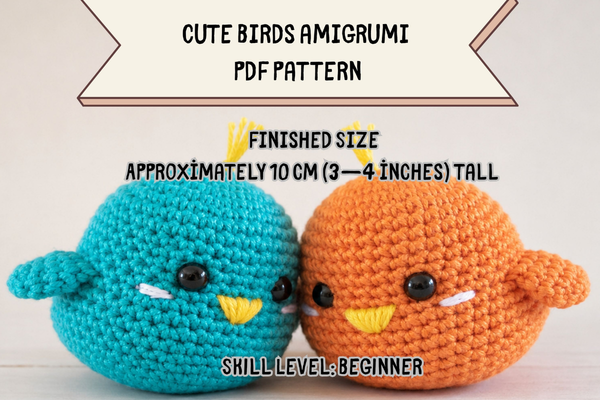 Cute Birds Amigrumi Pattern