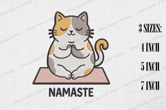 Cute Cat Loves Yoga