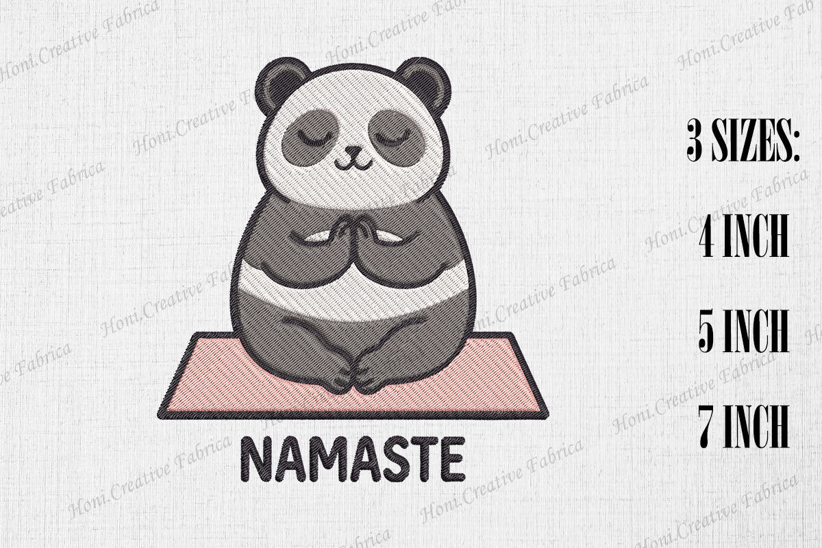 Cute Panda Loves Yoga