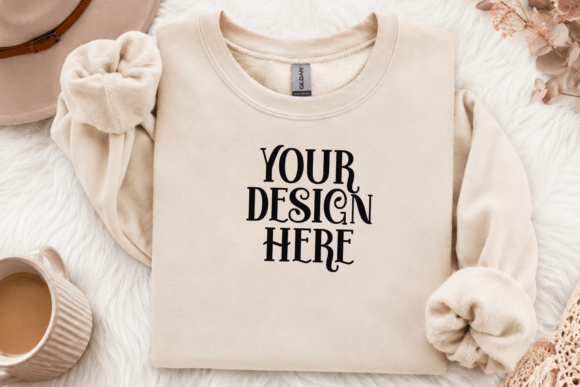 Gildan 18000 Halloween Sweatshirt Mockup