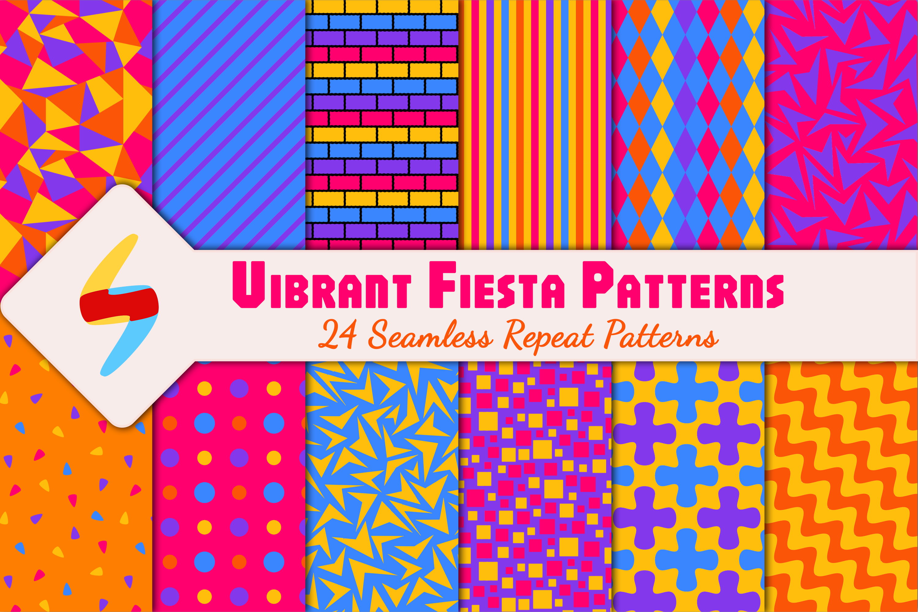 Vibrant Fiesta Pattern Pack