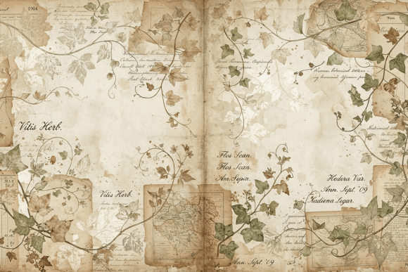 Vintage Ivy Botanical Journal