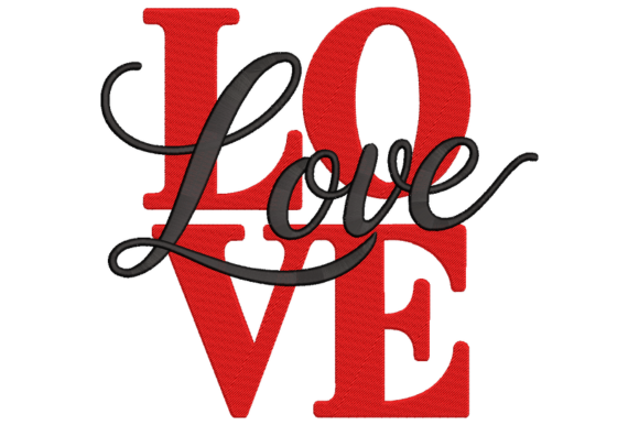 Wedding Love Embroidery Design