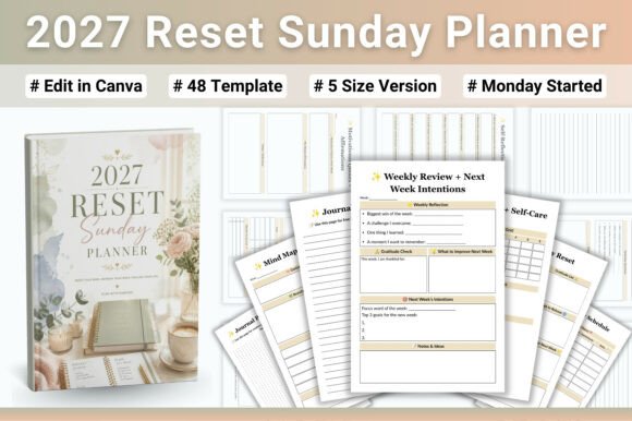 2027 Reset Sunday Planner