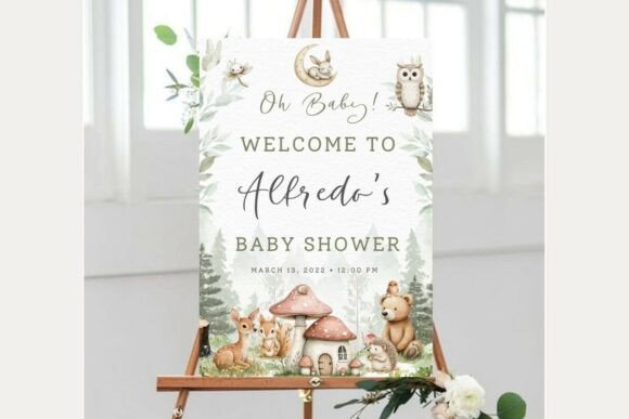 Baby Shower Welcome Sign Template 203