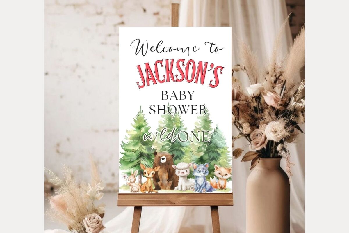 Baby Shower Welcome Sign Template 204