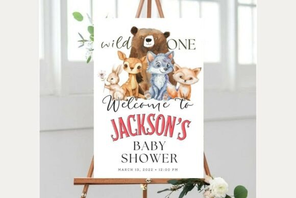 Baby Shower Welcome Sign Template 206