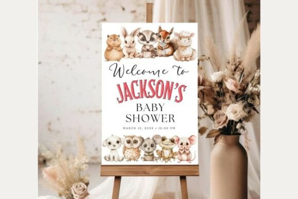 Baby Shower Welcome Sign Template 207