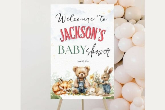 Baby Shower Welcome Sign Template 208