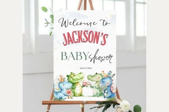 Baby Shower Welcome Sign Template 209