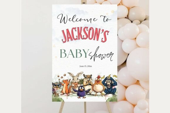 Baby Shower Welcome Sign Template 210