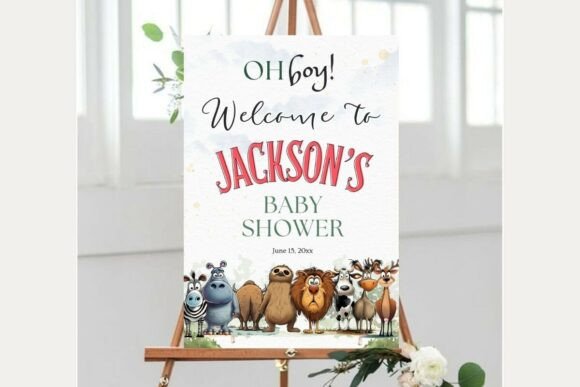 Baby Shower Welcome Sign Template 212
