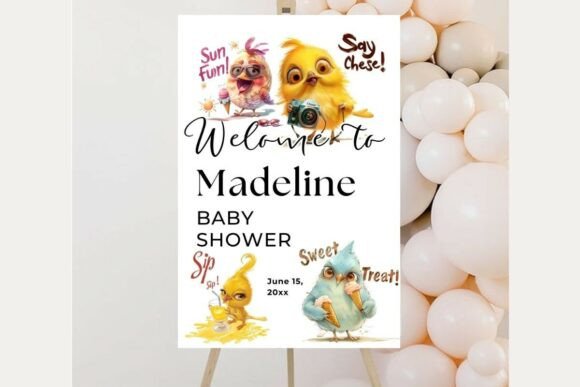 Baby Shower Welcome Sign Template 214