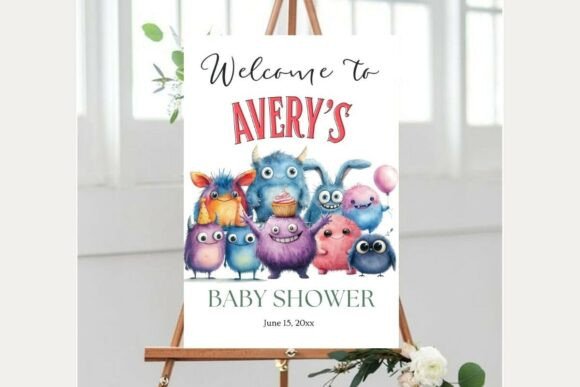 Baby Shower Welcome Sign Template 215