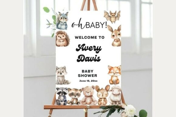 Baby Shower Welcome Sign Template 221